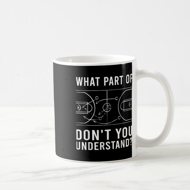 Funny Basketball Coach For Men Women Tactic Diagra Coffee Mug (Right)