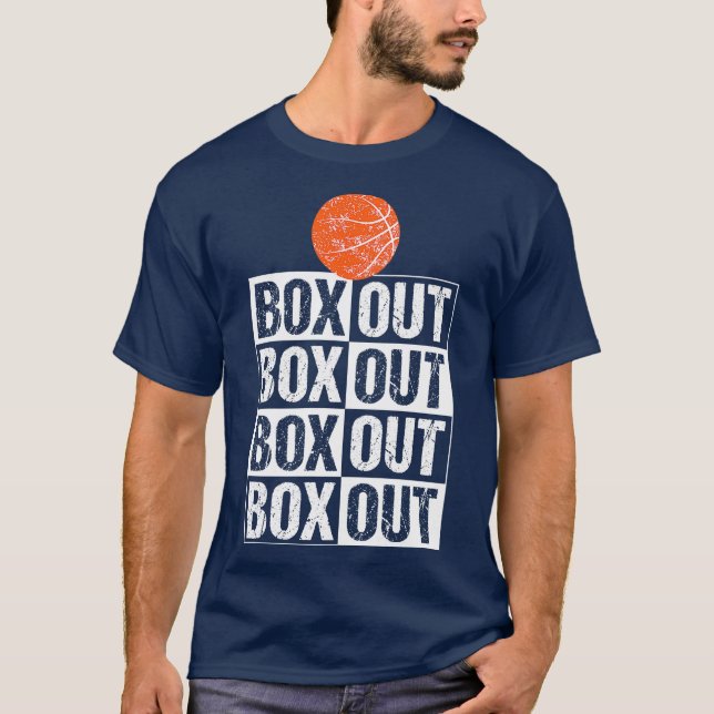 Funny Basketball Coach  Gift Box Out Saying T-Shirt (Front)