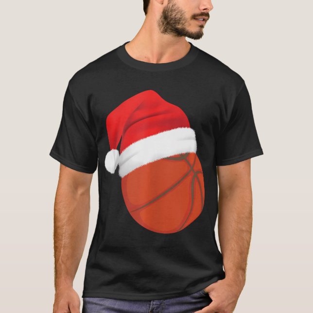 Funny Basketball Coach Player Christmas Xmas Holid T-Shirt (Front)