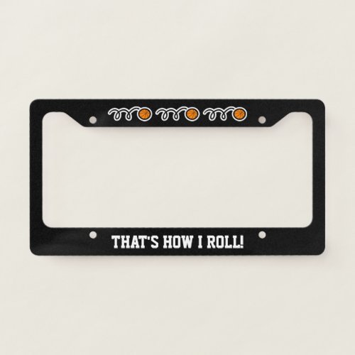 Funny basketball custom car license plate frame