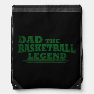Funny basketball dad gift drawstring bag