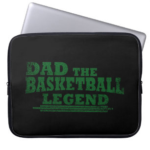 Funny basketball dad gift laptop sleeve