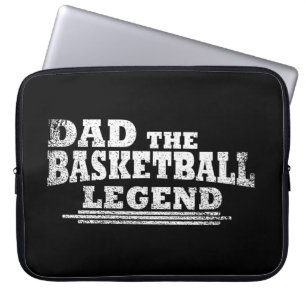 Funny basketball dad gift laptop sleeve