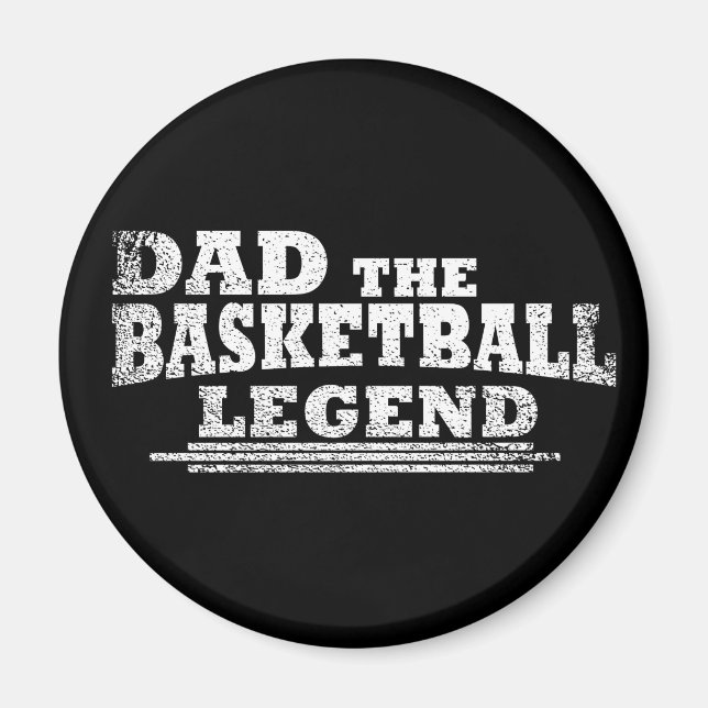 Funny basketball dad gift magnet (Front)