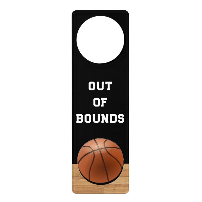 Funny Basketball Door Hanger (Front)