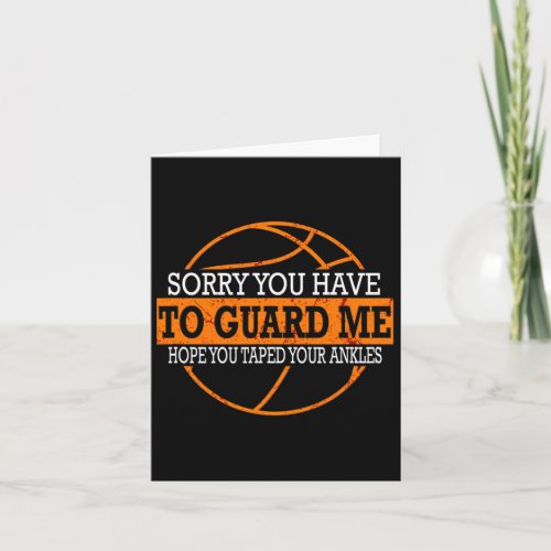 Funny Basketball For Guard Players  Card