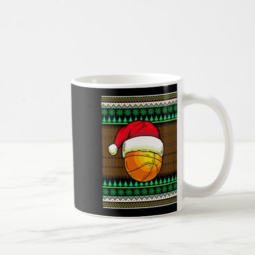 Funny Basketball For Men Boys Design Ugly Christma Coffee Mug