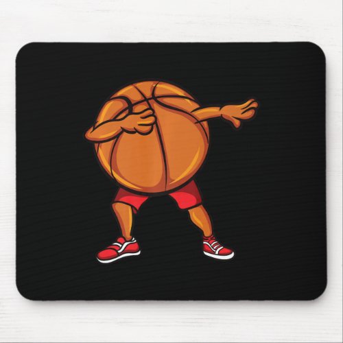 Funny Basketball Gift For Kids Cool Dabbing Basket Mouse Pad
