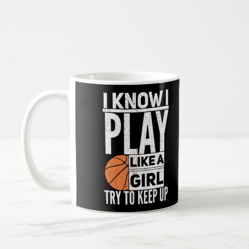 Funny Basketball Girl Gift Hoop Costume Coffee Mug