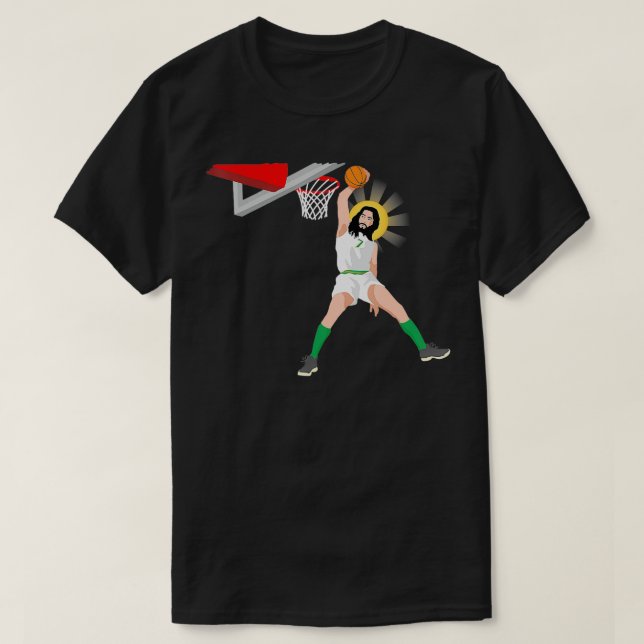 Funny Basketball Jesus Christian Humor Slam Dunk  T-Shirt (Design Front)