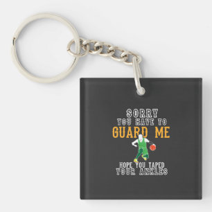 Funny Basketball Keychain
