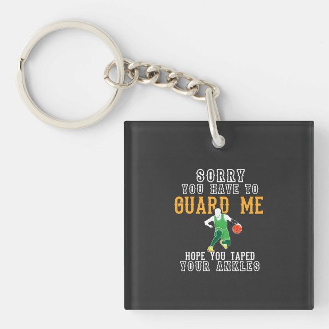 Funny Basketball Keychain (Front)