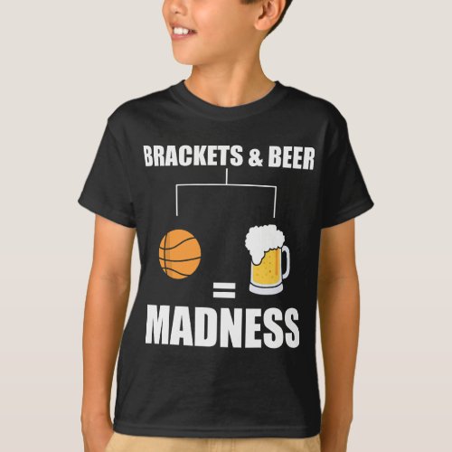 Funny Basketball Madness Gift Hoops Brackets T_Shirt