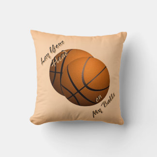 Funny Basketball Mojo Throw Pillow