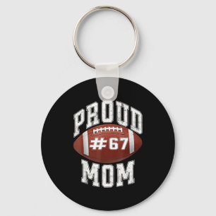 Funny Basketball Mom 67 Meme Proud Mama Design Keychain