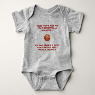 Funny Basketball Player Baby Bodysuit