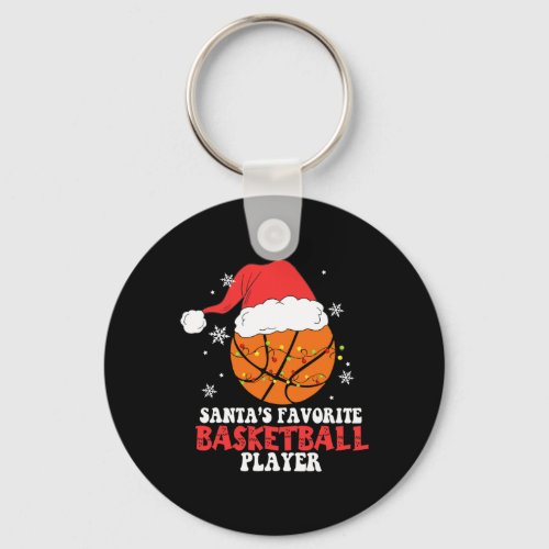 Funny Basketball Player Christmas Basketball Lover Keychain