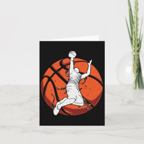 Funny Basketball Player For Basketball Fan Men Wom Card