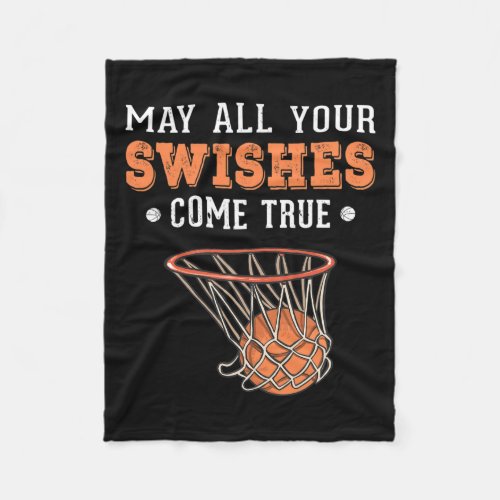 Funny Basketball Puns 3 Point Boys Girls Christmas Fleece Blanket