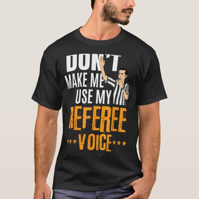 Funny Basketball Ref Hoops - Basketball Referee T-Shirt (Front)