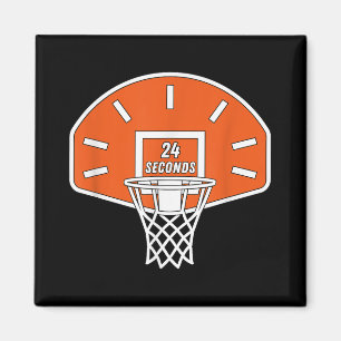 Funny Basketball Shot Clock 24 Seconds Basketball Magnet
