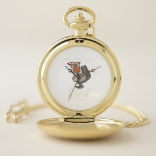 Funny Basketball Sloth Gift Cute Sloth T-Shirt Pocket Watch