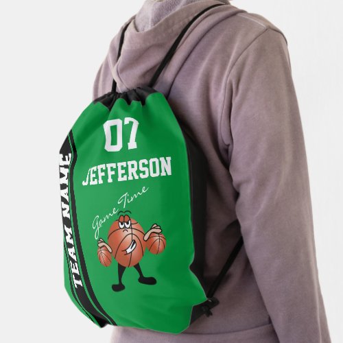 Funny Basketball Sport Player _ Create Your Own Drawstring Bag
