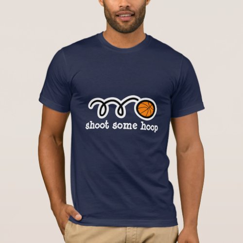 Funny basketball t_shirt  Shoot some hoop
