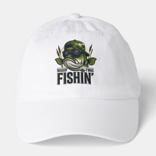 Funny Bass Fishing Hat (Front)