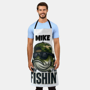 Funny Bass Fishing Personalized Apron