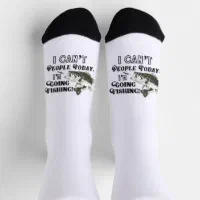 Funny Bass Fishing Quote Largemouth Cool Fisherman Socks