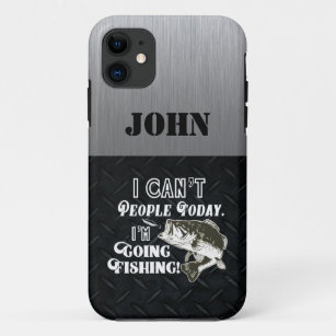 Funny Bass Fishing Quote People Introvert Name iPhone 11 Case