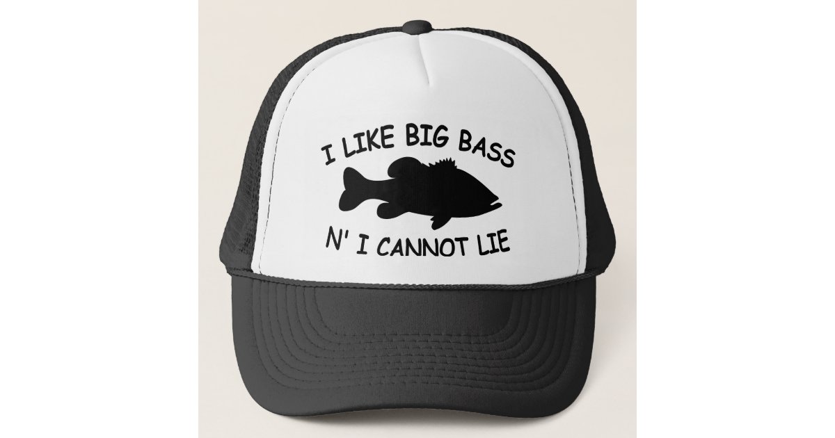 Black White Largemouth Bass Trucker Snapback Hat Adjustable Unisex Bass  Fishing Hat High Quality Embroidered Logo Outdoor Apparel Gear 