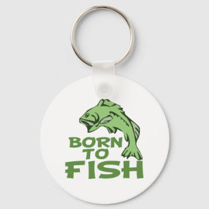 Funny Bass Fising Keychain