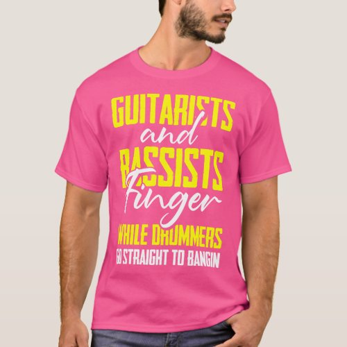 Funny Bass Guitar Player Graphic Design and Beer G T_Shirt