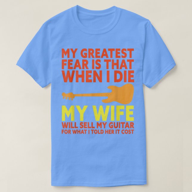 Funny Bass Guitar Player Saying Bassist Guitarist  T-Shirt (Design Front)