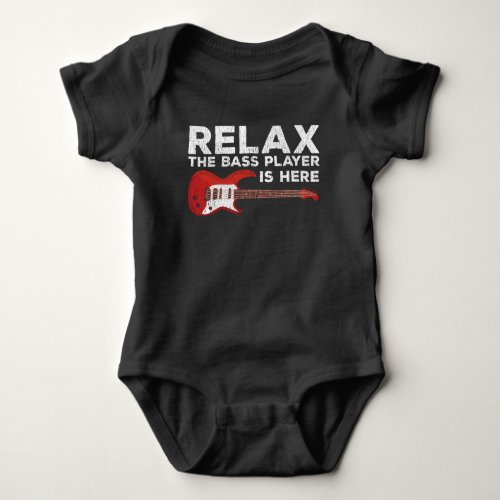 Funny Bass Player Quote Bassists Musician Baby Bodysuit