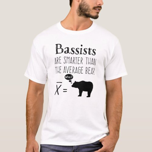 Funny Bass T_shirt _ Average Bear