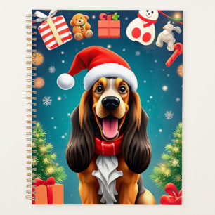 🎁Funny Basset Dog Christmas Planner Gift ✨