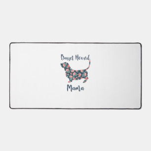 Funny Basset Hound Gifts Basset Hound Mom Shirt fo Desk Mat