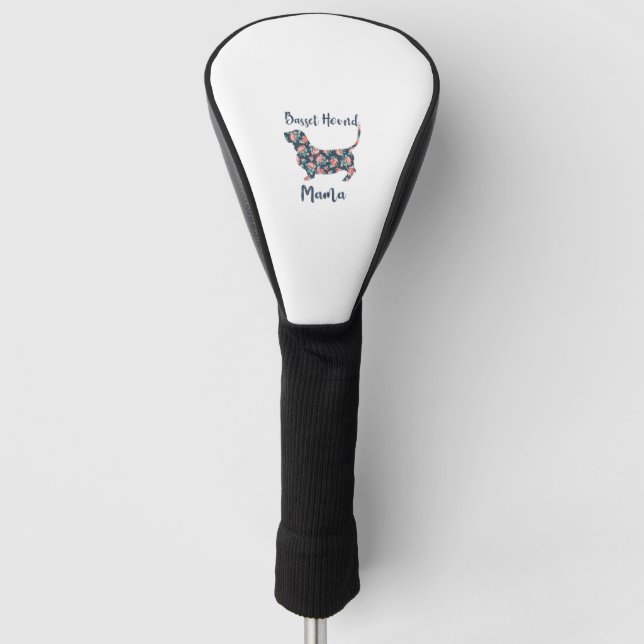 Funny Basset Hound Gifts Basset Hound Mom Shirt fo Golf Head Cover (Front)