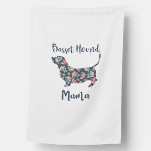 Funny Basset Hound Gifts Basset Hound Mom Shirt fo House Flag