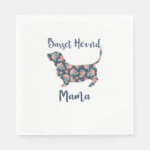 Funny Basset Hound Gifts Basset Hound Mom Shirt fo Napkins