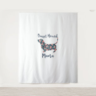 Funny Basset Hound Gifts Basset Hound Mom Shirt fo Tapestry