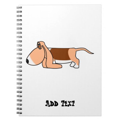 Funny Bassett hound car argon personalized Notebook