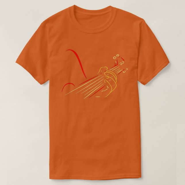 Funny Bassist Playing Bass Guitar Player Musician  T-Shirt (Design Front)