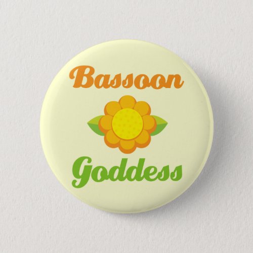 Funny Bassoon Pinback Button