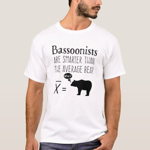Funny Bassoon T_shirt _ Average Bear