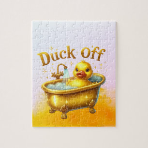 Funny Bath Duck Jigsaw Puzzle