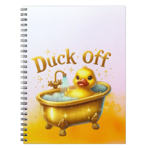 Funny Bath Duck Notebook